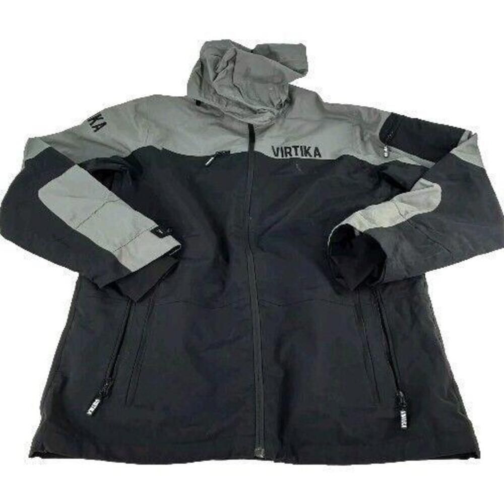 Virtika Europe Vir-Tek Shell Jacket Size L Specter Black/gray Hoodie Ski Snow